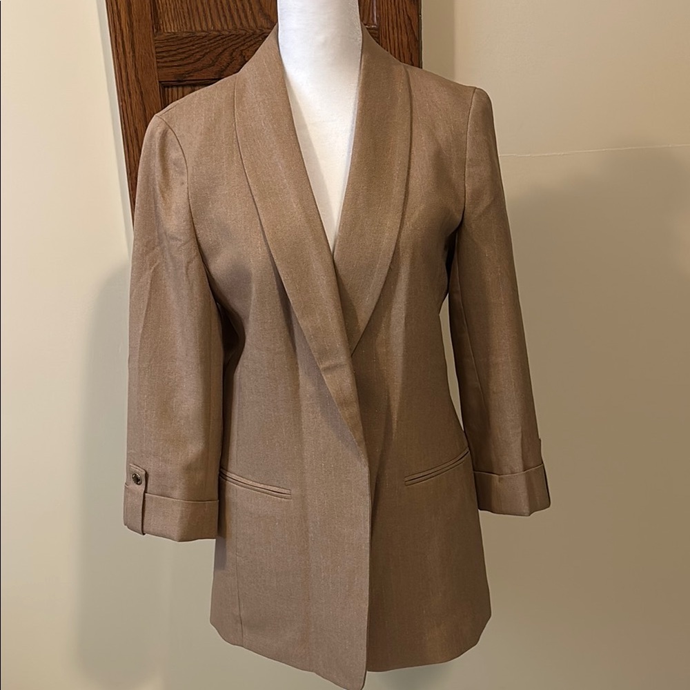 Anne Klein Tan Women's Jacket - Small